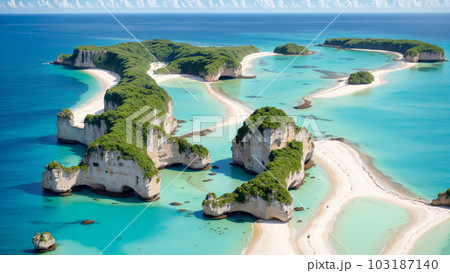 AI生成画像【大自然】南の島の風景 AI生成画像【大自然】南の島の風景 103187140