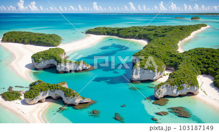 AI生成画像【大自然】南の島の風景 AI生成画像【大自然】南の島の風景 103187149
