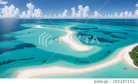 AI生成画像【大自然】南の島の風景 AI生成画像【大自然】南の島の風景 103187151