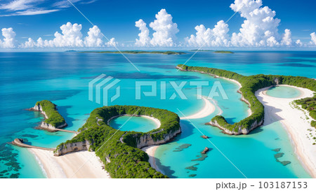 AI生成画像【大自然】南の島の風景 AI生成画像【大自然】南の島の風景 103187153