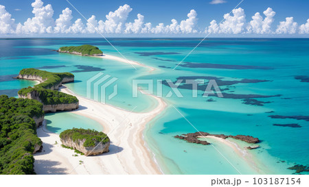 AI生成画像【大自然】南の島の風景 AI生成画像【大自然】南の島の風景 103187154