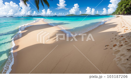 AI生成画像【大自然】南の島の風景 AI生成画像【大自然】南の島の風景 103187206