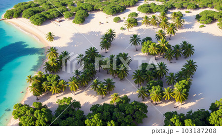 AI生成画像【大自然】南の島の風景 AI生成画像【大自然】南の島の風景 103187208