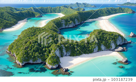 AI生成画像【大自然】南の島の風景 103187239