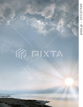 Sunrise over the Israel Sea 103187489