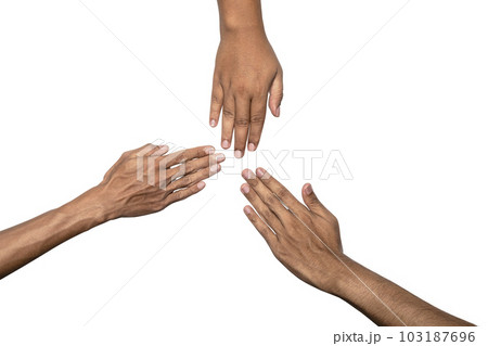 Playing rock paper scissors Playing rock paper scissors 103187696