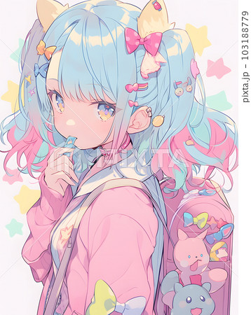 90年代の原宿ガール　ポップテイスト（AI生成画像） 103188779