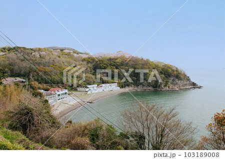 桜の季節の兵庫県赤穂御崎公園と福浦海水浴場 桜の季節の兵庫県赤穂御崎公園と福浦海水浴場 103189008