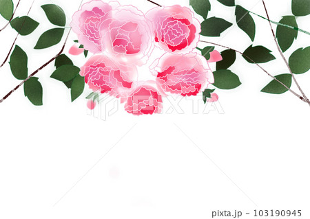 薔薇の下でフレームのイラスト素材 [103190945] - PIXTA