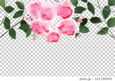 薔薇の下でフレームのイラスト素材 [103190945] - PIXTA