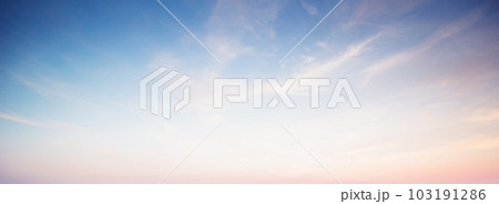 Sky and clouds summer panorama 103191286