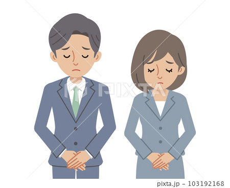 お詫びをするビジネスパーソン(男女) お詫びをするビジネスパーソン(男女) 103192168
