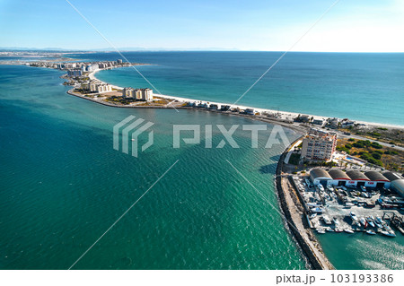 Spit of the spanish town of La Manga del Mar Menor. Murcia. Spain 103193386