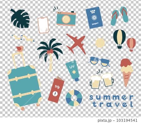 夏の旅行セット 夏の旅行セット 103194541