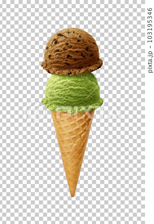 アイスクリームのイラスト リアル  103195346
