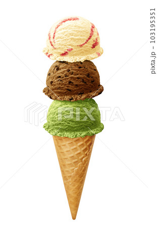 アイスクリームのイラスト リアル  103195351