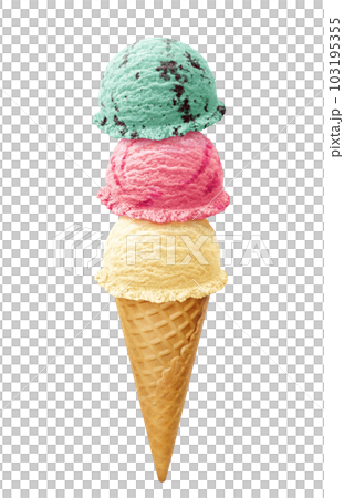 アイスクリームのイラスト リアル  アイスクリームのイラスト リアル  103195355