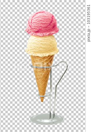 アイスクリームのイラスト リアル  103195361