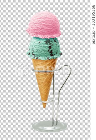 アイスクリームのイラスト リアル  103195366