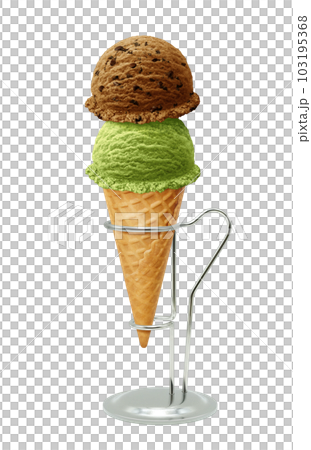アイスクリームのイラスト リアル  103195368