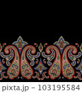 Paisley Ethnic Floral Hand Drawn Seamless Pattern 103195584