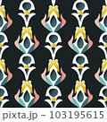 Retro geometric abstract seamless pattern in style 50-70s 103195615