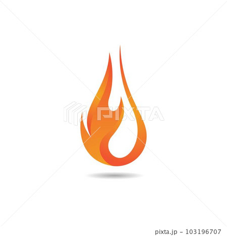 Fire symbol vector icon 103196707