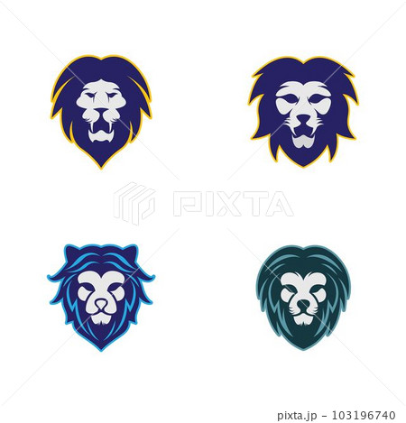 Lion head vector icon 103196740