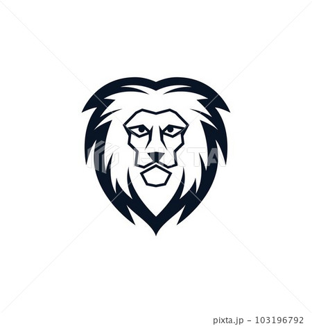 Lion head vector icon 103196792
