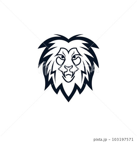 Lion head vector icon 103197571