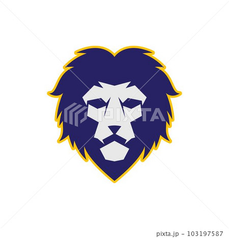 Lion head vector icon 103197587
