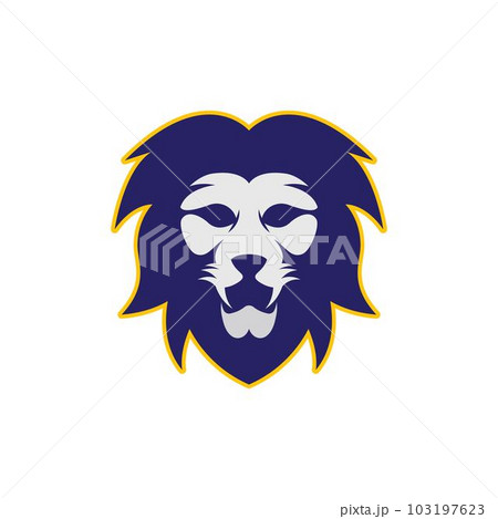Lion head vector icon 103197623