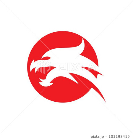 Dragon head symbol illustration Dragon head symbol illustration 103198419