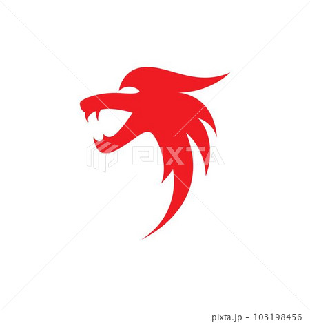 Dragon head symbol illustration 103198456