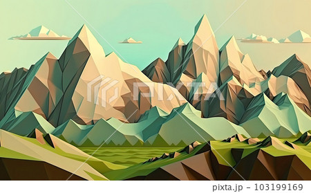 Low poly design style natural background Low poly design style natural background 103199169