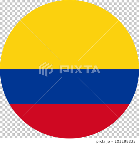 round Colombian flag of Colombia 103199835