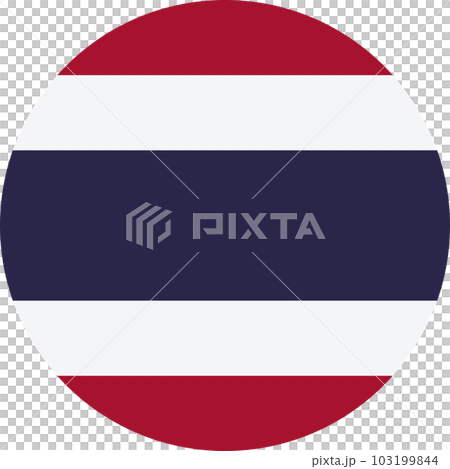 round Thai flag of Thailand 103199844