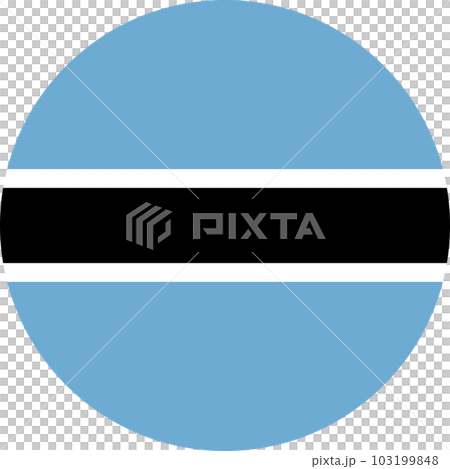 round Motswana flag of Botswana 103199848