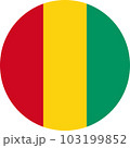 round Guinean flag of Guinea 103199852
