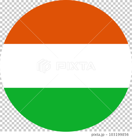 round Nigerien flag of Niger 103199856
