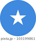 round Somali flag of Somalia 103199861