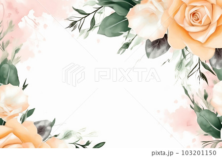 Greeting card with flowers. Can be used as an invitation card for wedding, birthday and other holiday and summer background Greeting card with flowers. Can be used as an invitation card for wedding, birthday and other holiday and summer background 103201150