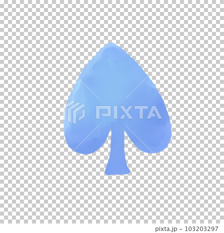 watercolor spade 103203297