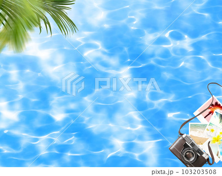 夏の旅行イメージ素材 夏の旅行イメージ素材 103203508
