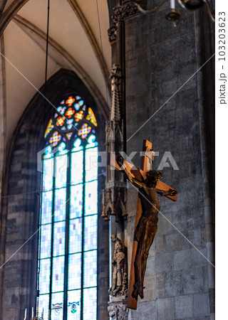 Interior of St. Stephen Cathedral Stephansdom in Stephansplatz in Vienna Austria Interior of St. Stephen Cathedral Stephansdom in Stephansplatz in Vienna Austria 103203623