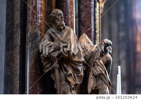 Interior of St. Stephen Cathedral Stephansdom in Stephansplatz in Vienna Austria 103203624