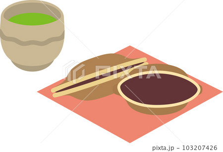 お茶とどら焼きのセット お茶とどら焼きのセット 103207426