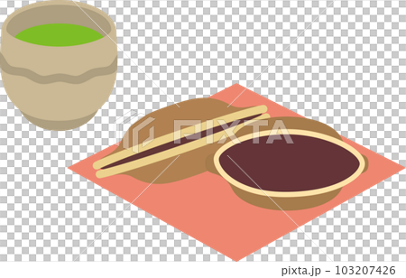 お茶とどら焼きのセット お茶とどら焼きのセット 103207426