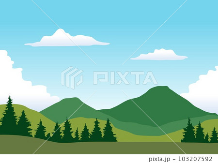 山と木の景色 山と木の景色 103207592