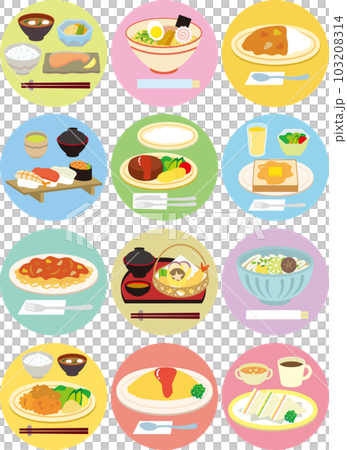 可愛的西式日本料理套裝 可愛的西式日本料理套裝 103208314